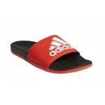 adidas Badeschuhe Adilette Cloudfoam Plus Logo rot/schwarz Herren (Größe 52)